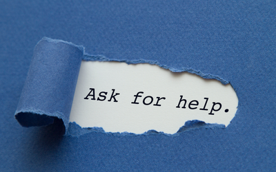 Text on a rip-out reads: ‘Ask for help’.