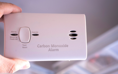 A carbon monoxide alarm.