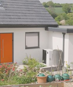 Front view of a house.